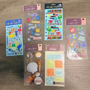 Lot of Stickers Beach Vacation Mexico Scrapbook Journaling NEW Stickopotamus